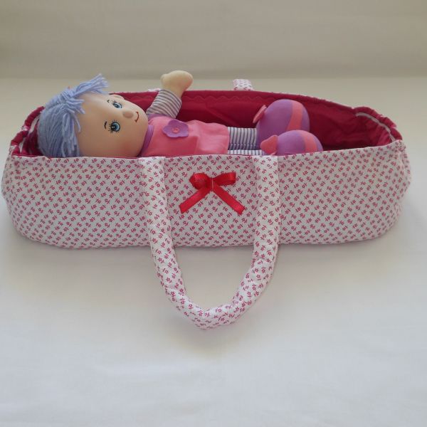 Prenosná taška pre bábiku-Ružová